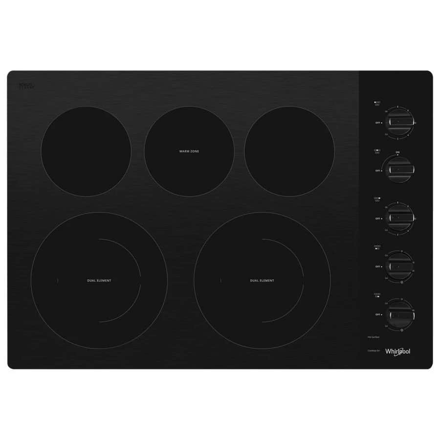 30-inch Electric Ceramic Glass Cooktop with Two Dual Radiant Elements