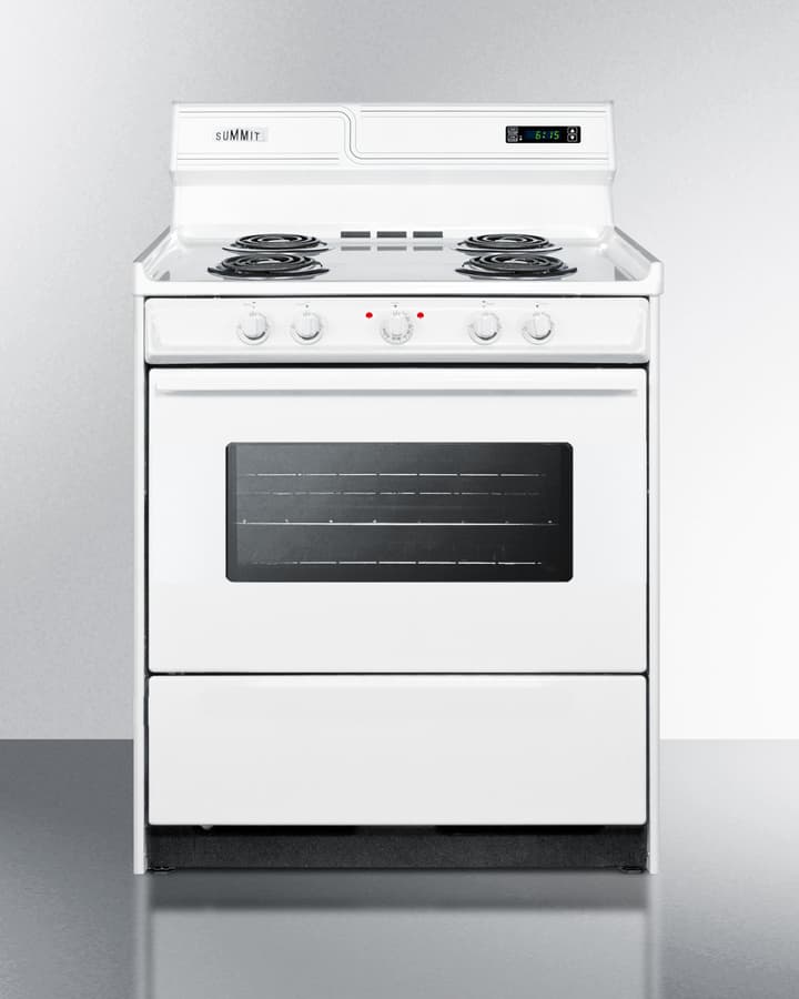 30" Wide Electric Coil Top Range