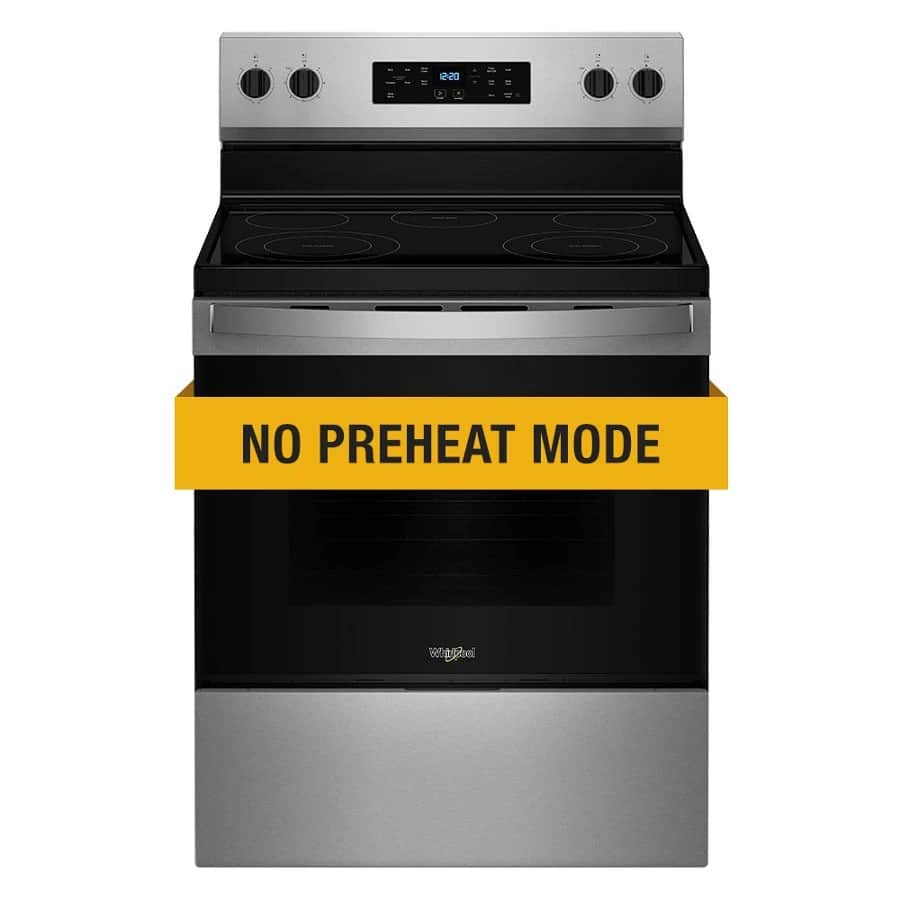 30-inch Electric Range with No Preheat Mode and Steam Clean