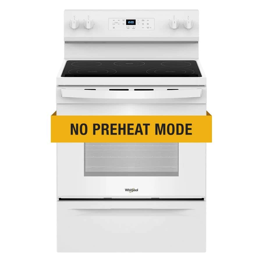 30-inch Electric Range with No Preheat Mode and Steam Clean