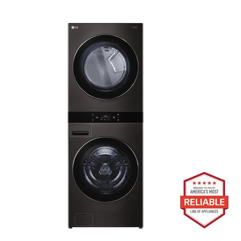 Single Unit Front Load LG WashTower™w. Center Control® 5.0 cu.ft. Washer & 7.4 cu.ft. Electric Dryer