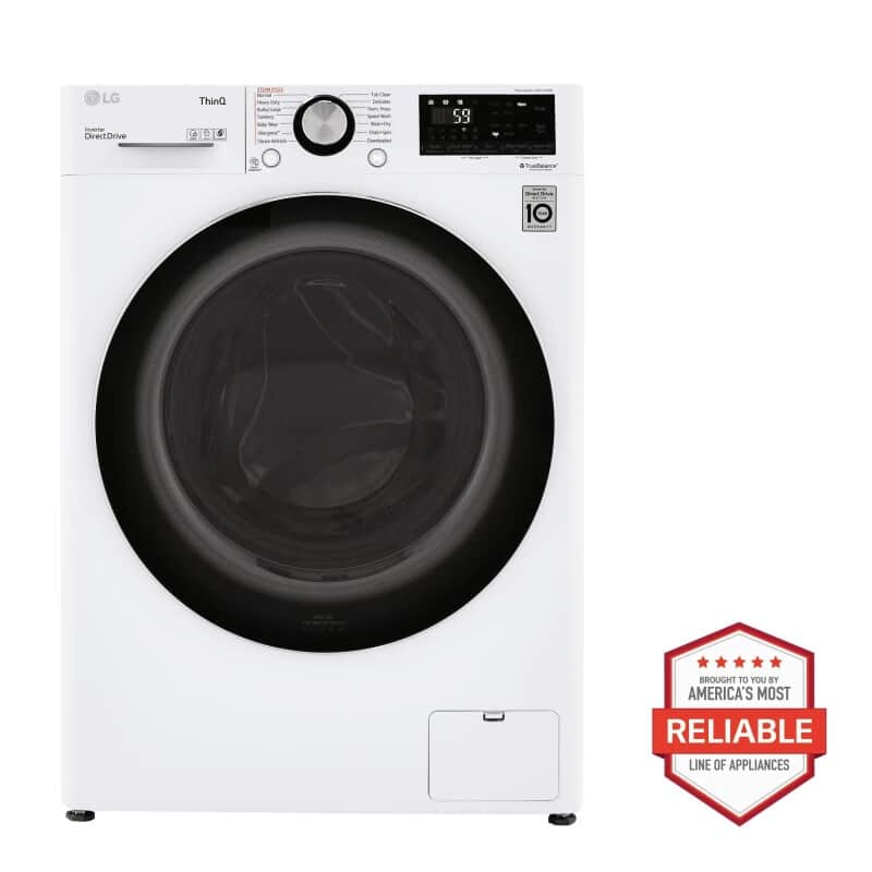 2.4 Cu. Ft. Smart Wi-fi Enabled Compact Front Load All-in-one Washer/dryer Combo With Built-in Intelligence
