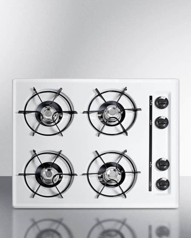 24" Wide 4-Burner Gas Cooktop