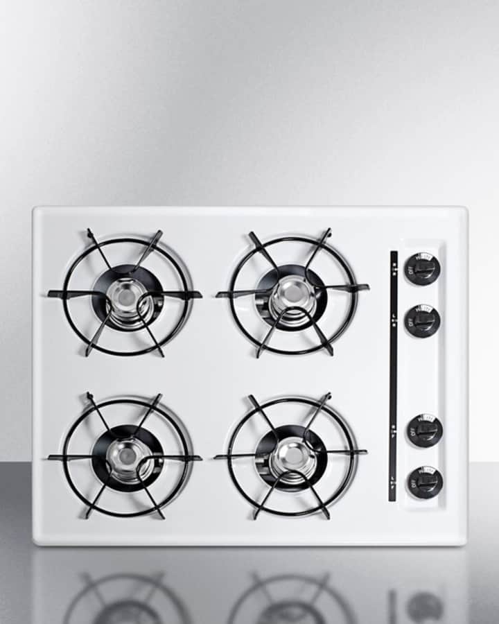 24" Wide 4-Burner Gas Cooktop
