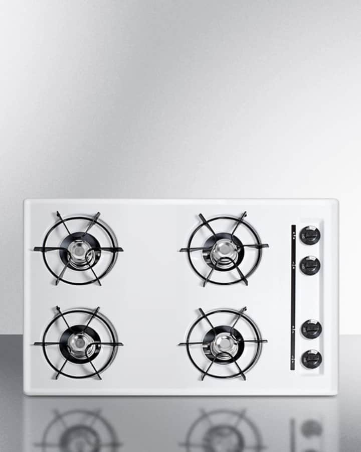 30" Wide 4-Burner Gas Cooktop