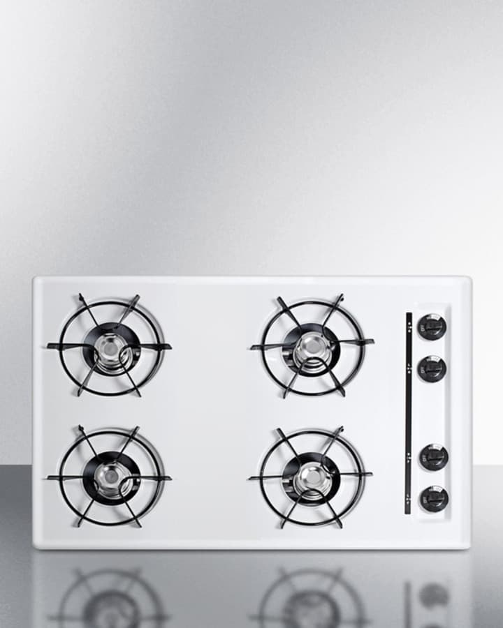 30" Wide 4-Burner Gas Cooktop