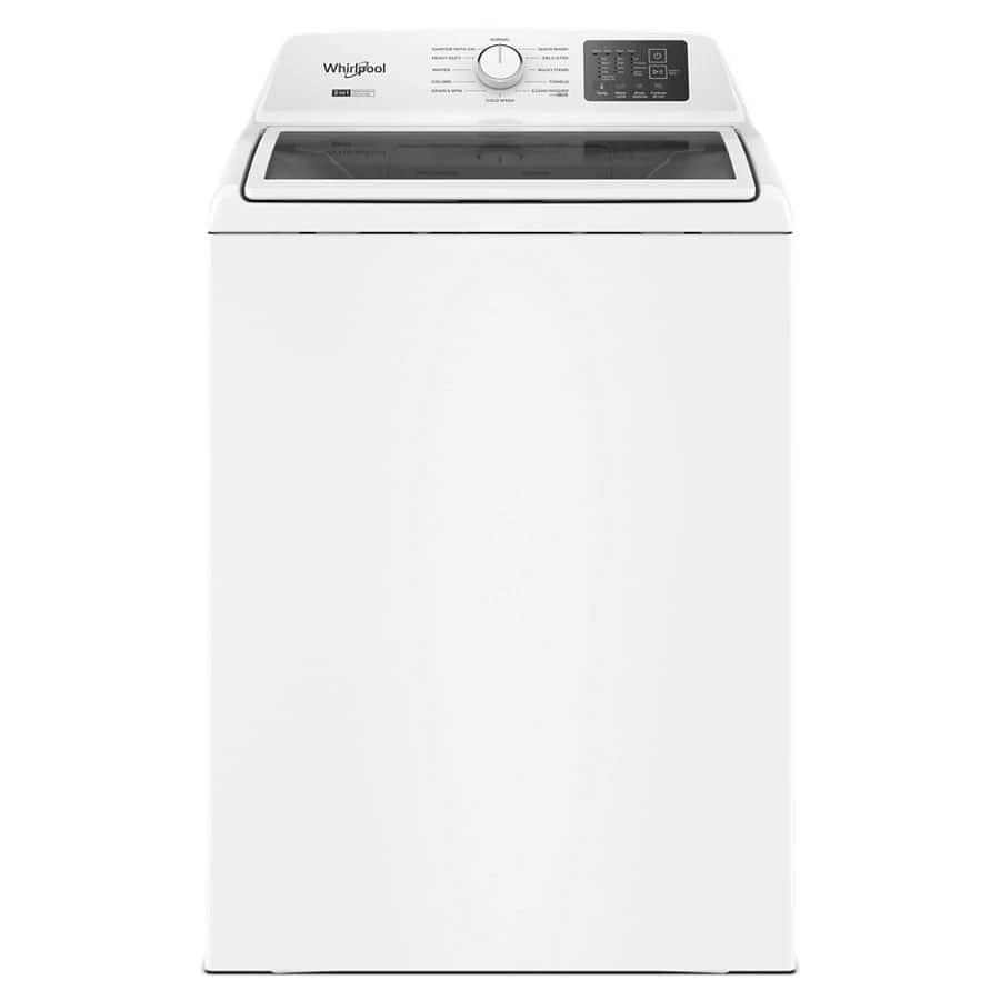 4.2–4.3 Cu. Ft. Whirlpool® Top Load Washer with 2-in-1 Removable Agitator and Soft Close Glass Lid