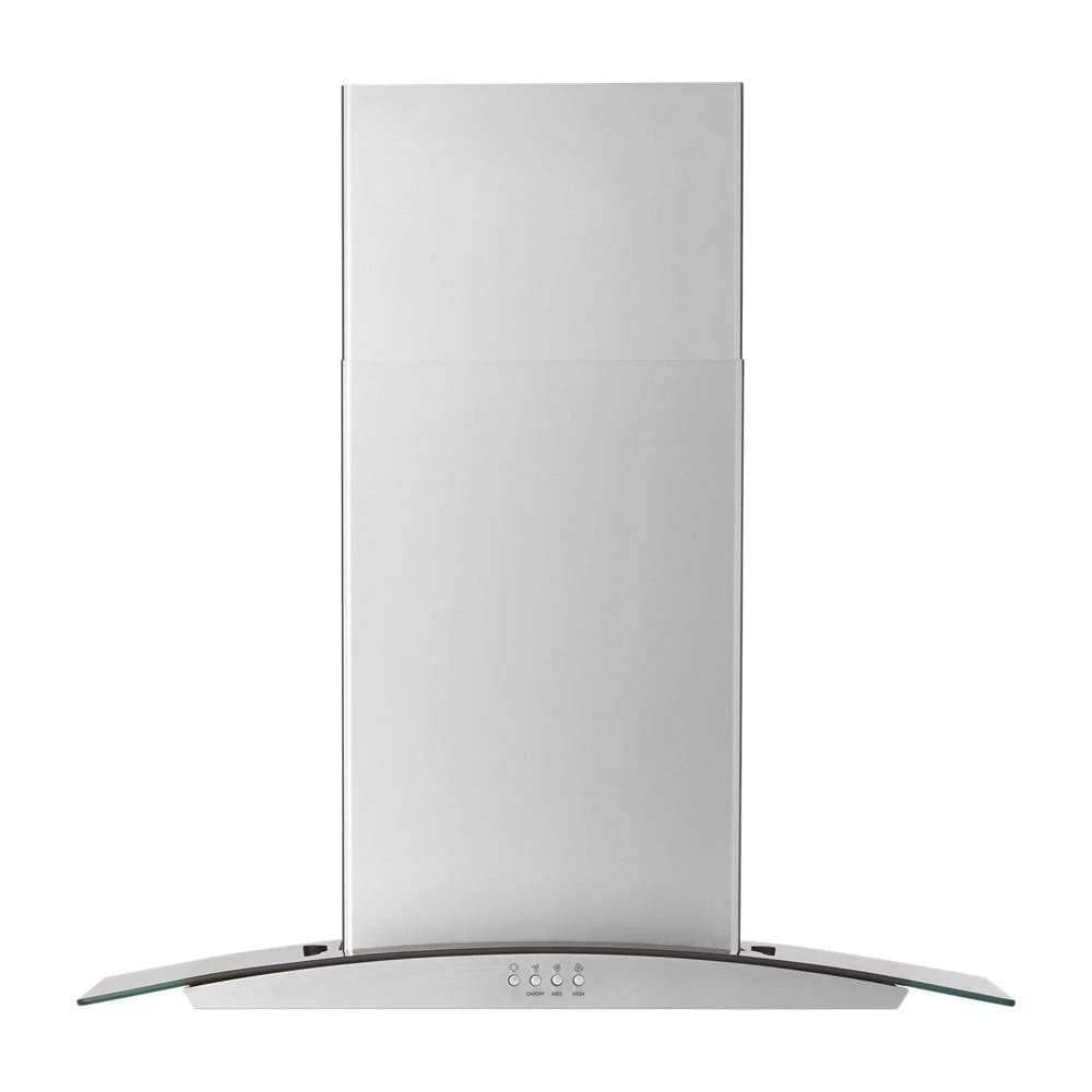 36" Curved Glass Wall Mount Range Hood
