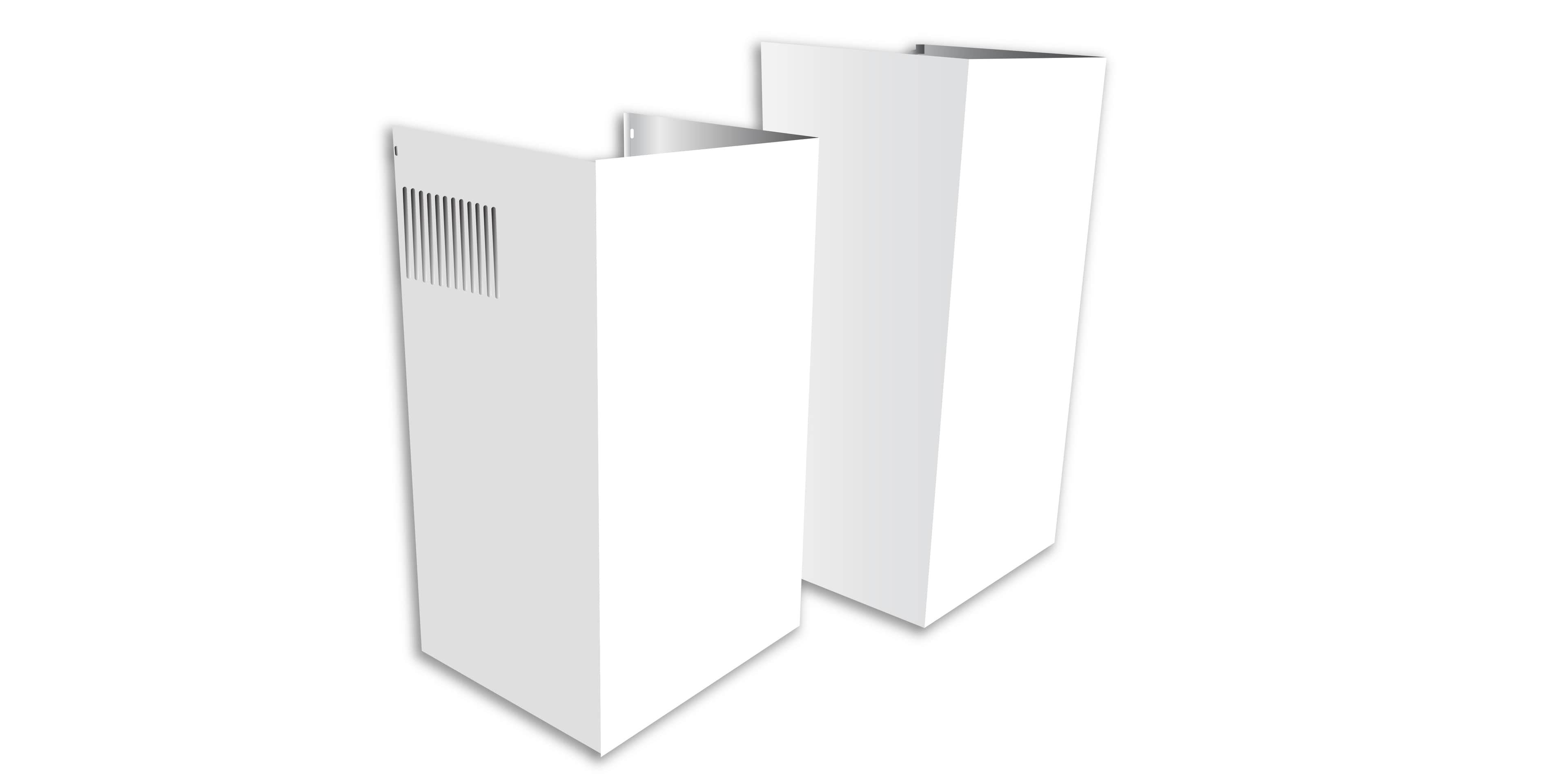 Duct Cover Extension For 10' Ceiling Fits XOB White