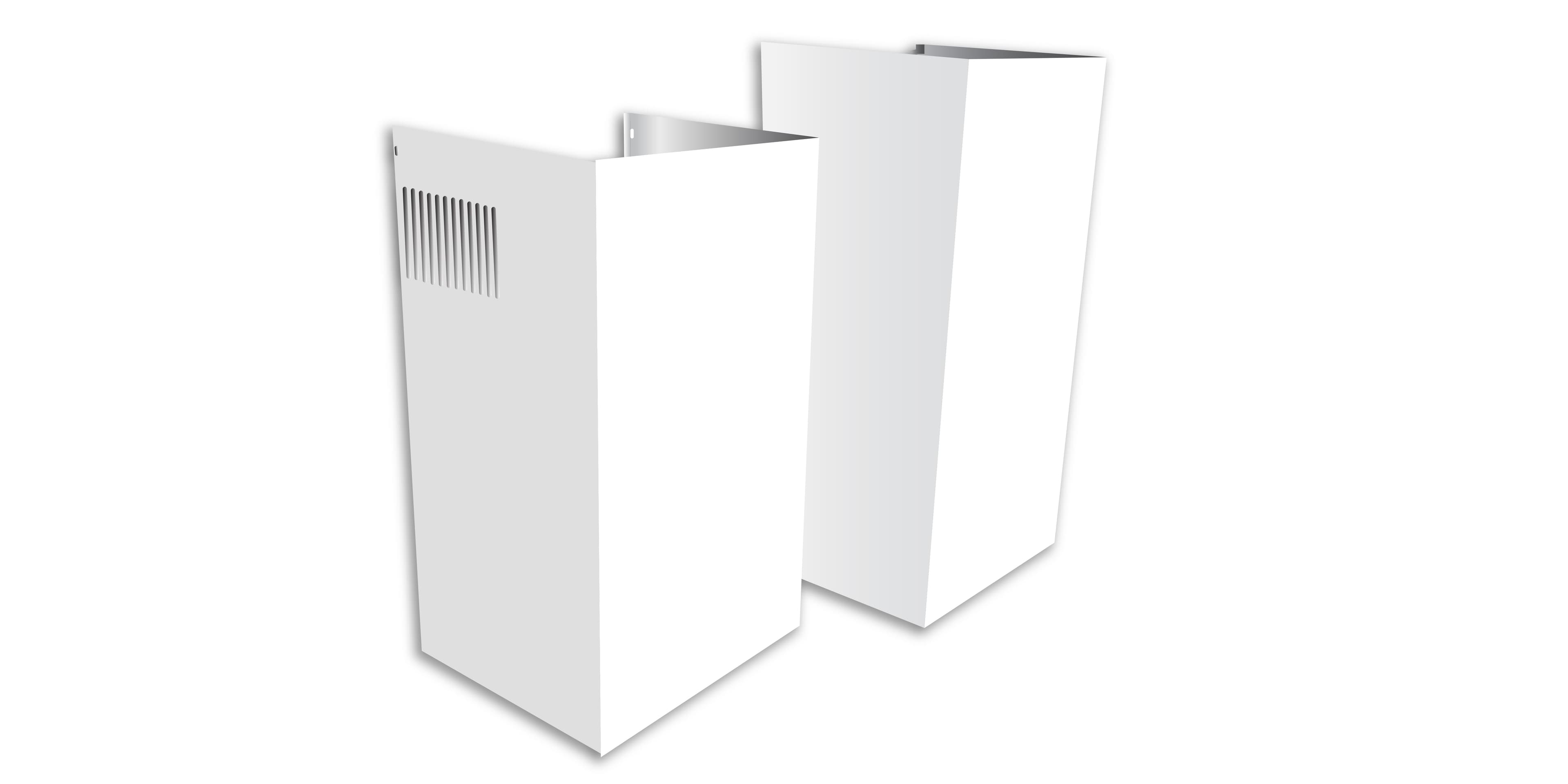 Duct Cover Extension For 10' Ceiling Fits XOB White