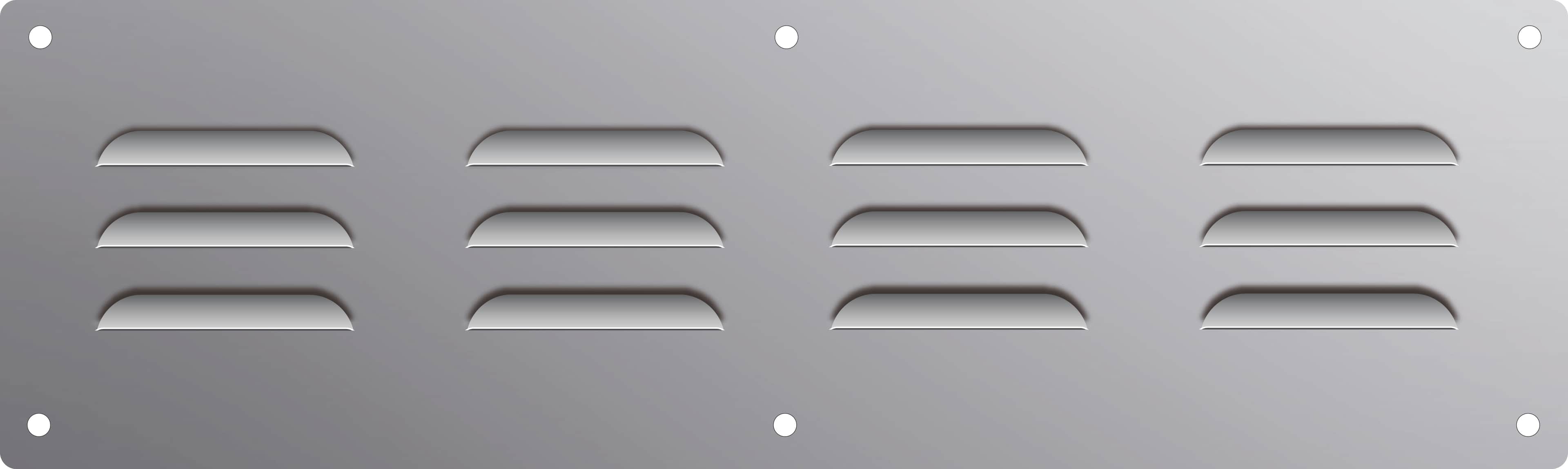 Set of 4 Stainless Steel louvered vent covers