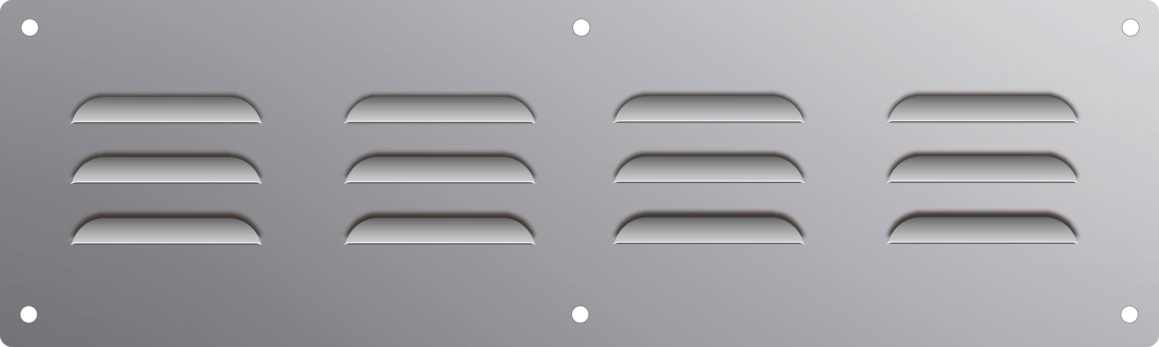 Set of 4 Stainless Steel louvered vent covers