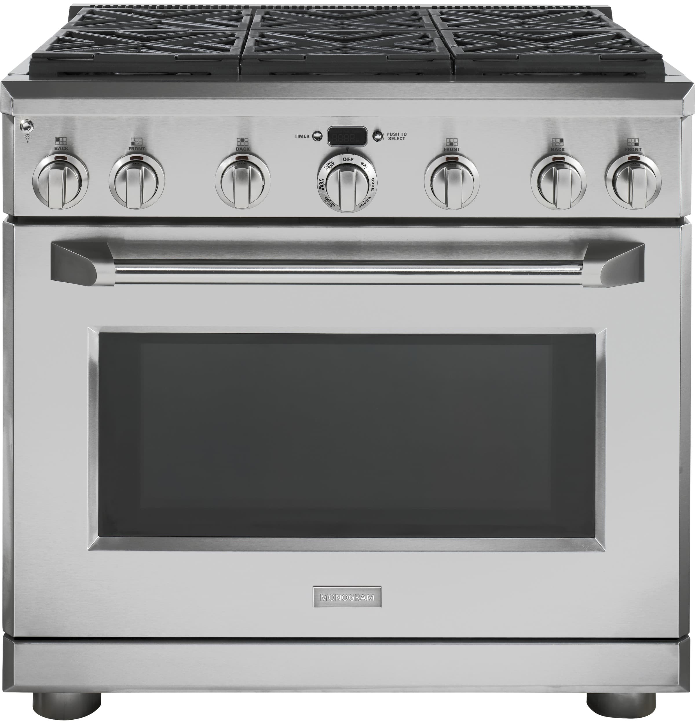 Monogram 36" Dual-Fuel Professional Range with 6 Burners (Natural Gas)