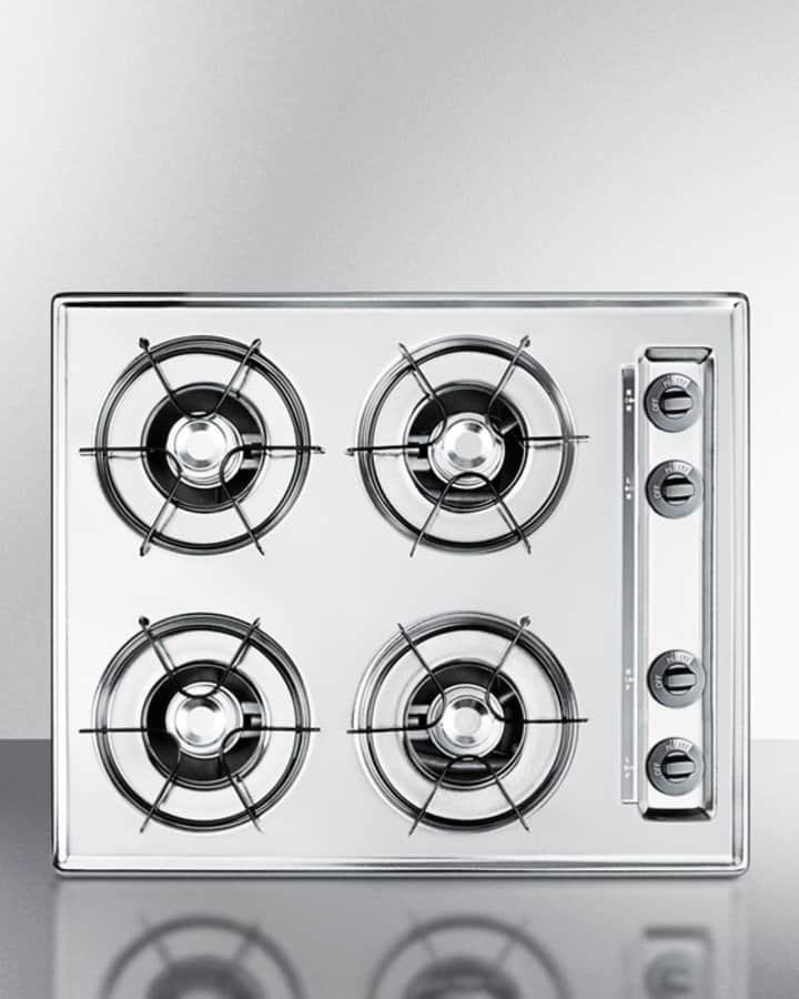 24" Wide 4-Burner Gas Cooktop