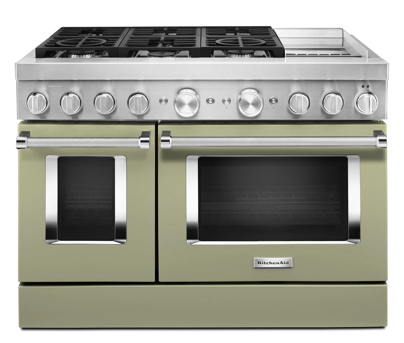 KitchenAid® 48'' Smart Commercial-Style Dual Fuel Range with Griddle